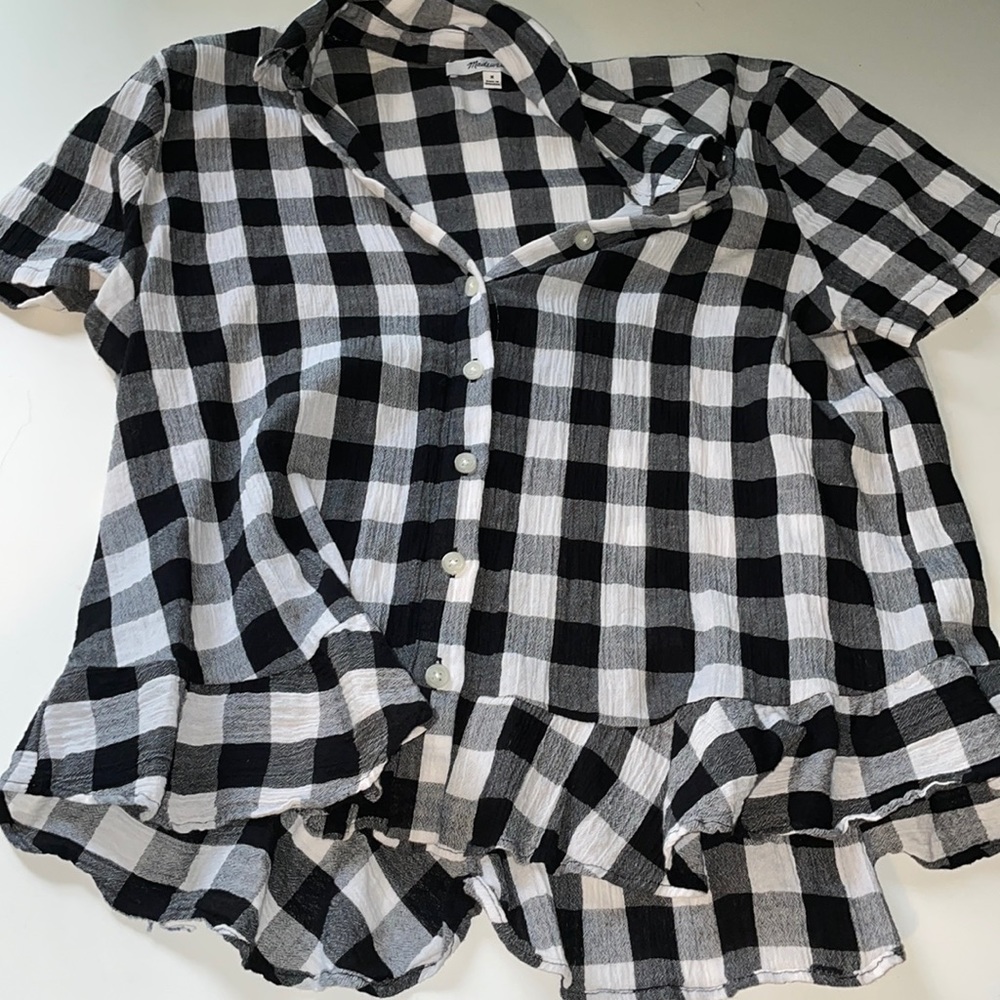 Madewell buffalo check Plaid button up